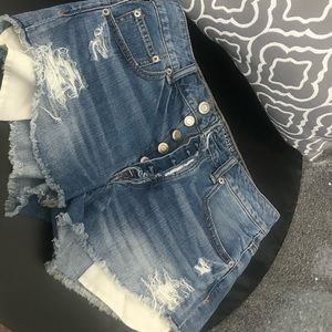 Distressed Jean Shorts